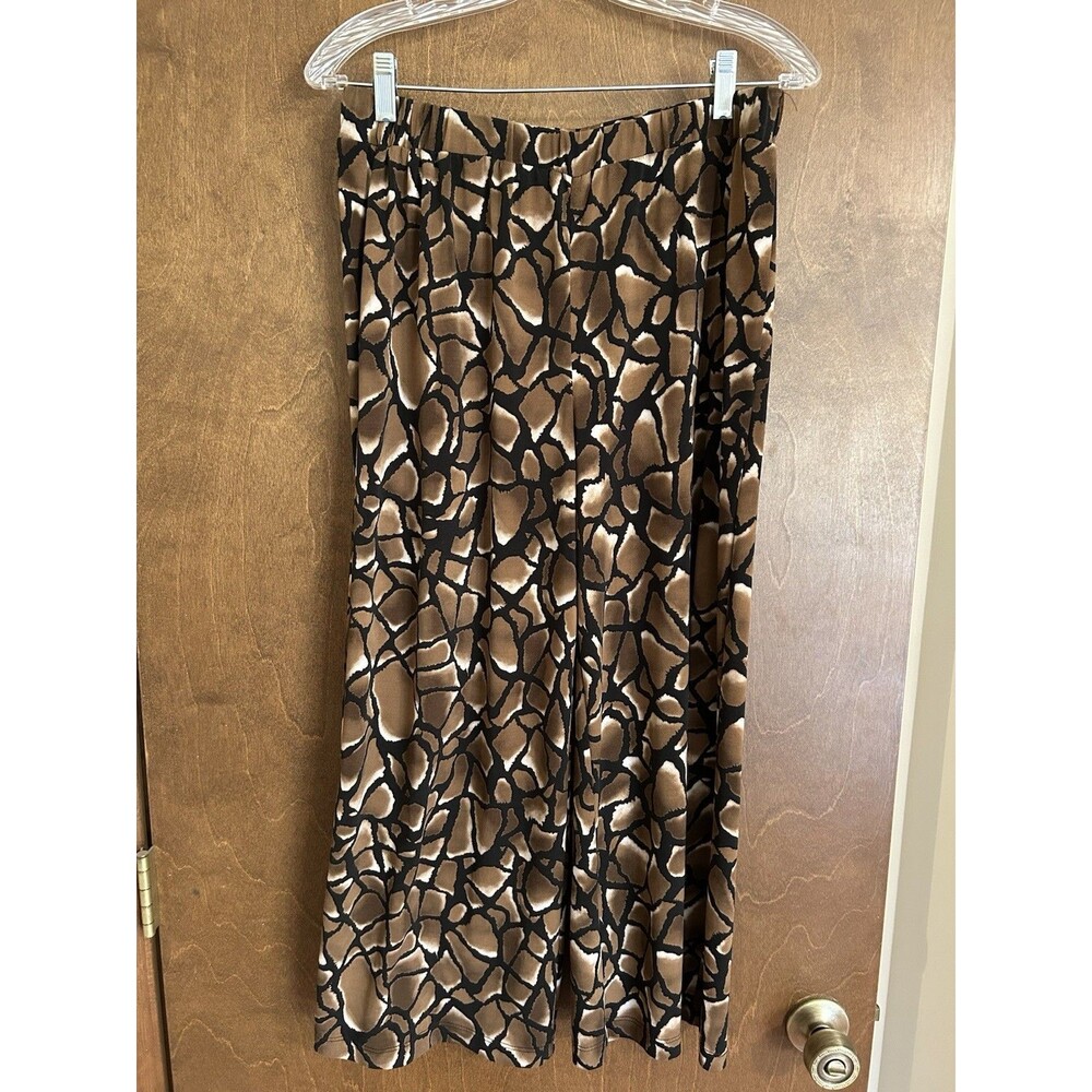 Chico's Brown and Black Printed Capris